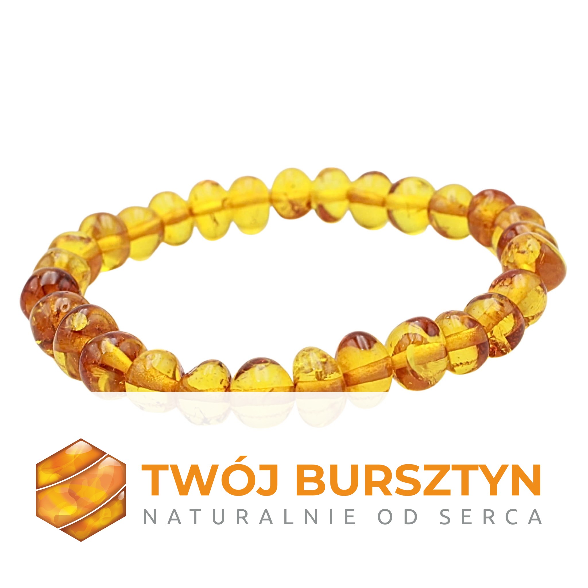 BRANSOLETKA Z BURSZTYNU BURSZTYN NATURALNY