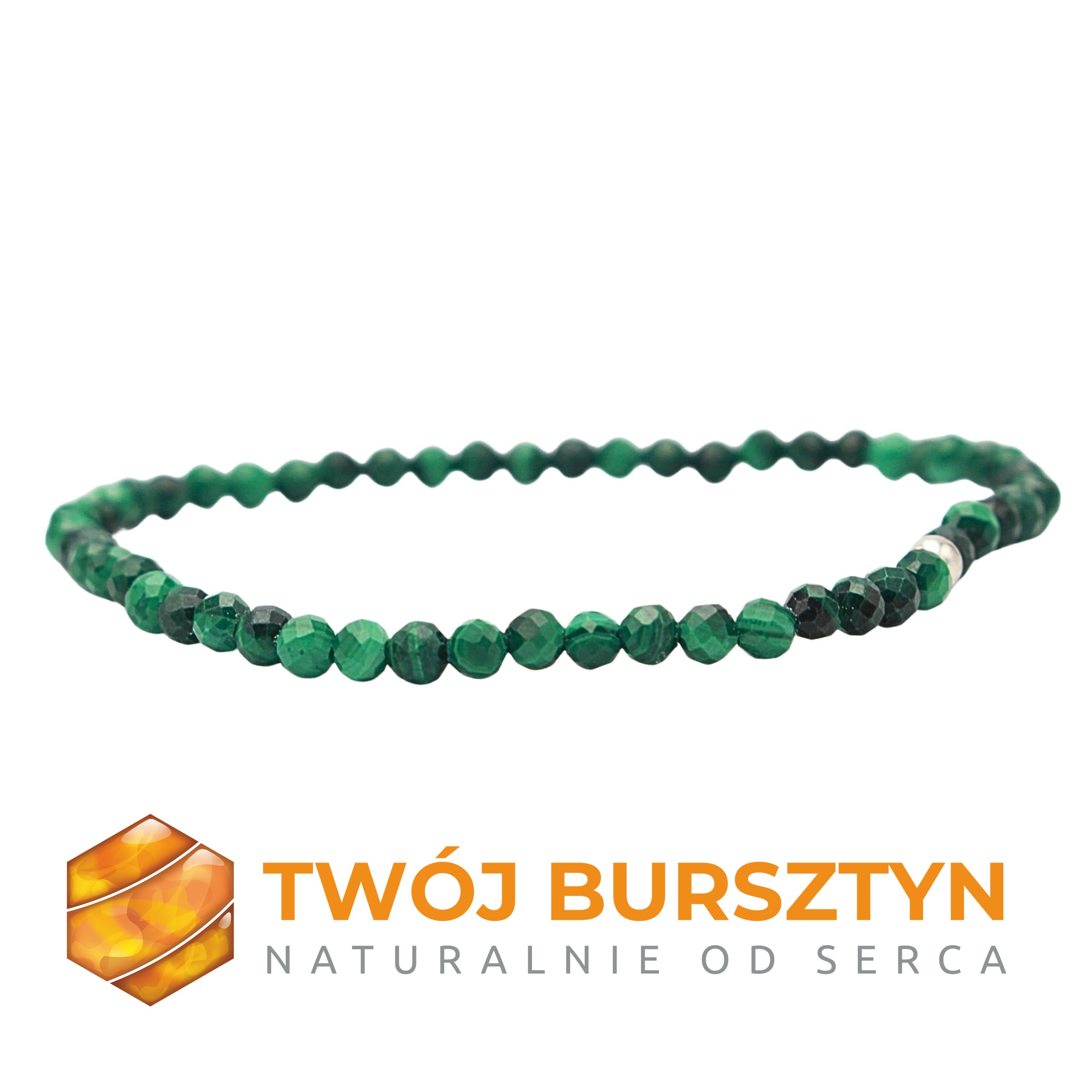 Bransoletka z malachitu | Srebro 925
