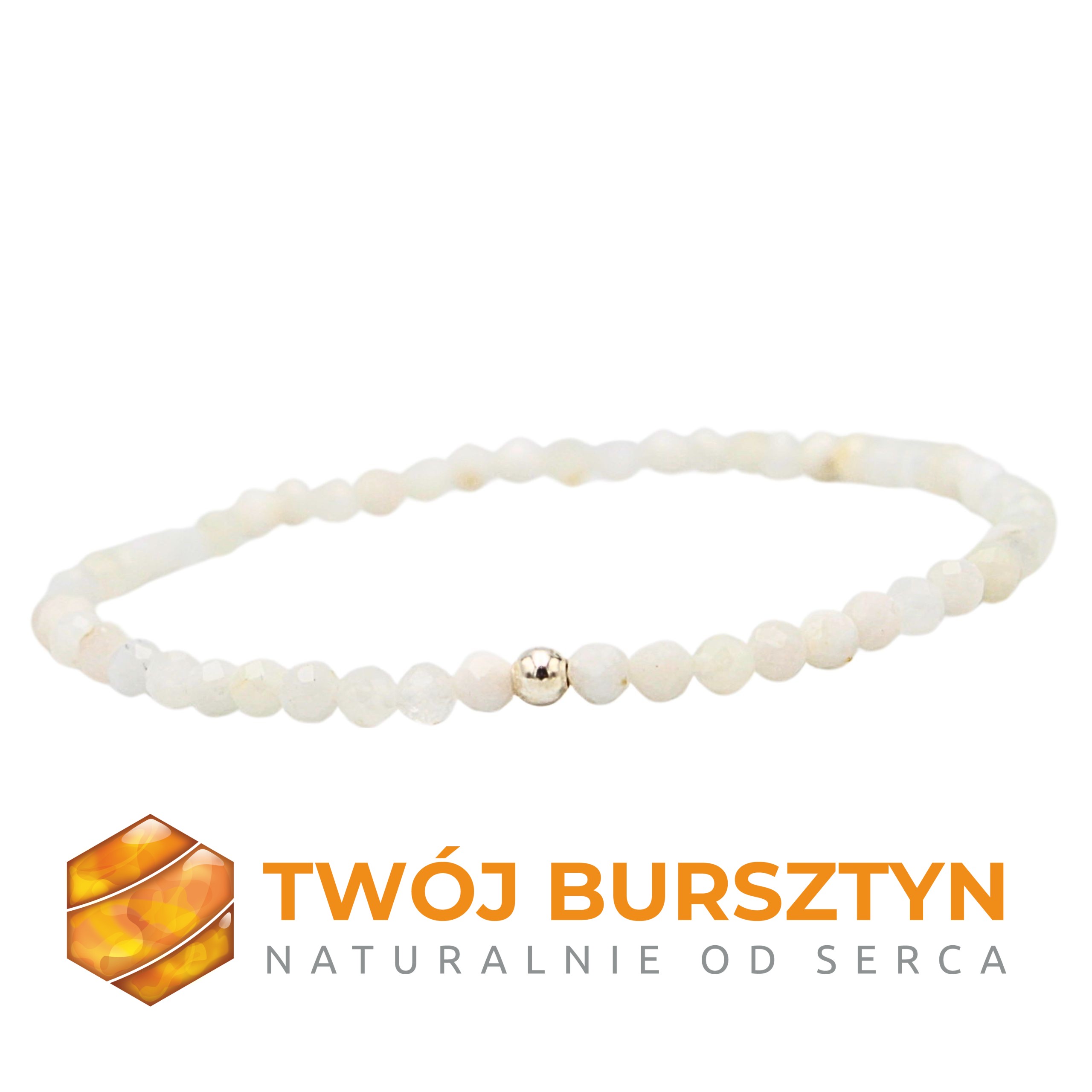 Bransoletka z kamieniem księżycowym | Srebro 925